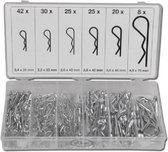 Weber Tools veerborg assortiment borgveren 150-delig R-clip split pin