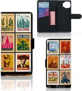 Telefoonhoesje Motorola Moto G 5G Plus Flipcover Design Postzegels