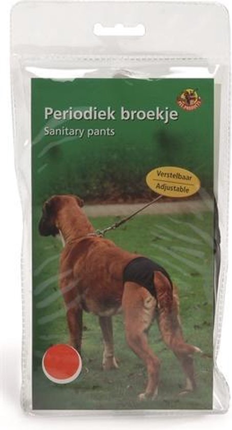Beeztees Periodiek Broekje - Hond - Zwart - M - 46-52 cm