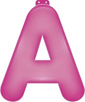 Haza Original Ballon Letter A Roze 35 Cm