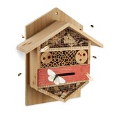 Relaxdays insectenhotel zeshoekig - insecten huis - vlinder - bijen - nestkast