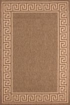 Beige Bruin vloerkleed - 160x230 cm  -  A-symmetrisch patroon - Modern