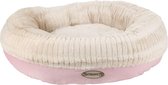 Scruffs Ellen Donut - Warme Hondenmand van Imitatiebont - Kleur Grijs, Roze  of Bruin - Maat M of L - Kleur: Bruin, Maat: Large