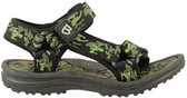 Braqeez Sky Sport Meisjes Sandalen - Groen/Print - Textiel - Klittenband