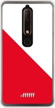 Nokia 6 (2018) Hoesje Transparant TPU Case - FC Utrecht #ffffff