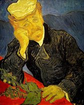 Diamond Painting Pakket - Vincent van Gogh | Portret van Dokter Gachet - 50x40 cm - Complete Set - Volledige Bedekking - Ronde Steentjes