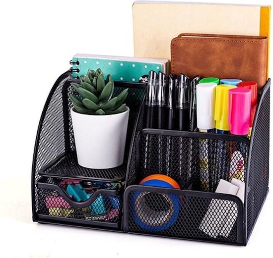 mDesign Bureau-organizer voor schaar, pennen – ideaal kantooraccessoire  voor een