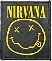 Nirvana Patch Smiley Zwart