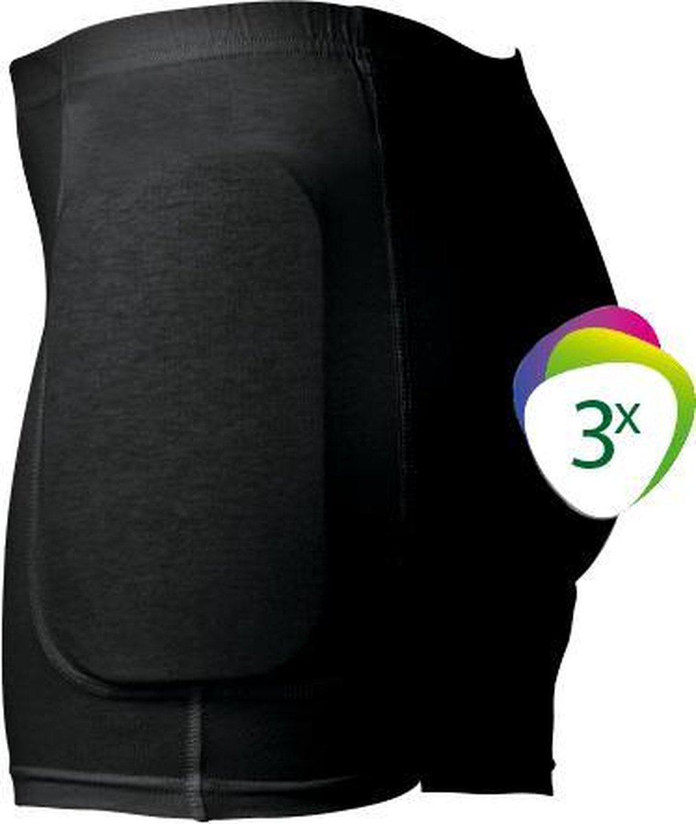 Comfort Hip Protector Triple pack - XL, Zwart