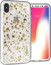 i-Paint cover Glitter - goud - for iPhone X/Xs