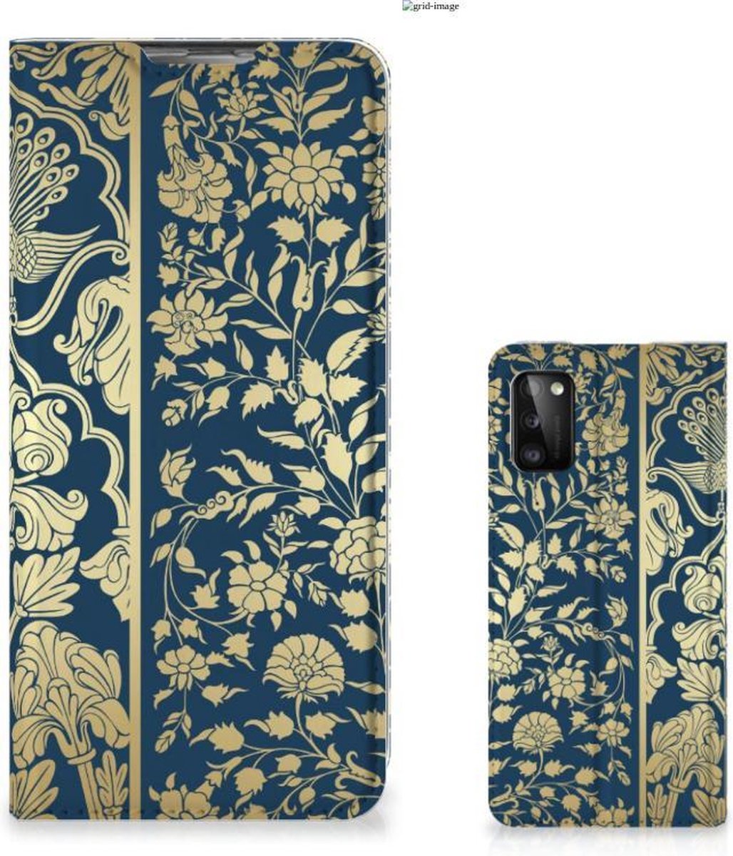 Samsung Galaxy A41 Smart Cover Beige Flowers