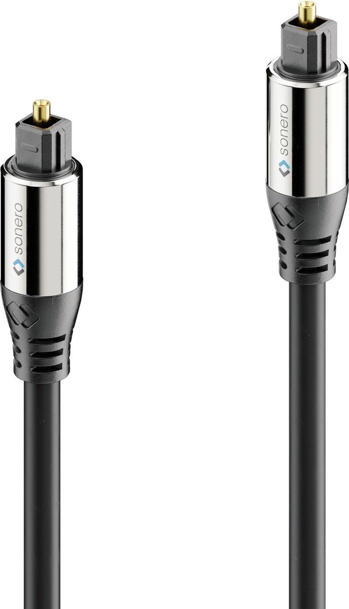 sonero S-OC100-010 audio kabel 1 m TOSLINK Zwart