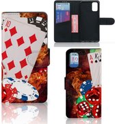 GSM Hoesje Geschikt voor Samsung Galaxy A41 Book Wallet Case Personaliseren Casino