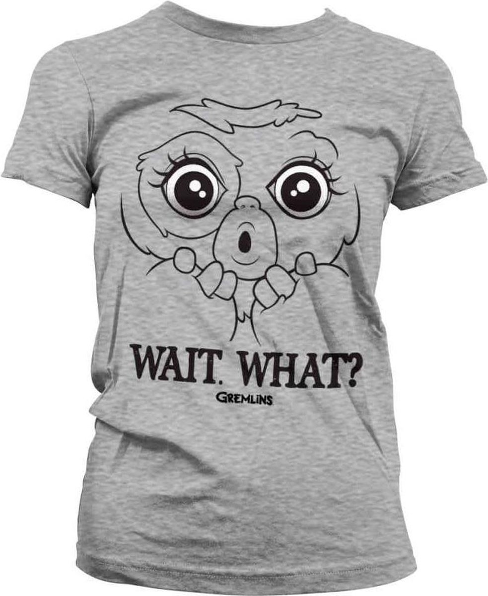 Gremlins Dames Tshirt -L- Wait. What? Grijs