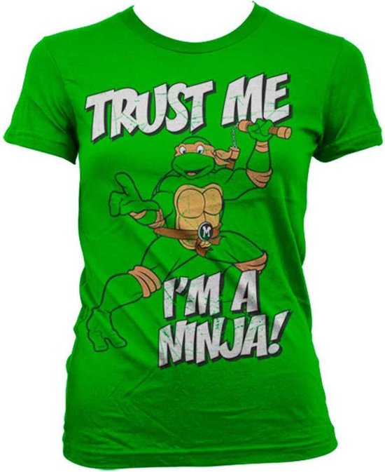 Teenage Mutant Ninja Turtles Dames Tshirt -XL- Trust Me, I'm A Ninja Groen
