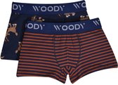 Woody boxer jongens - geit - duopack - 202-1-CLD-Z/028 - maat 128