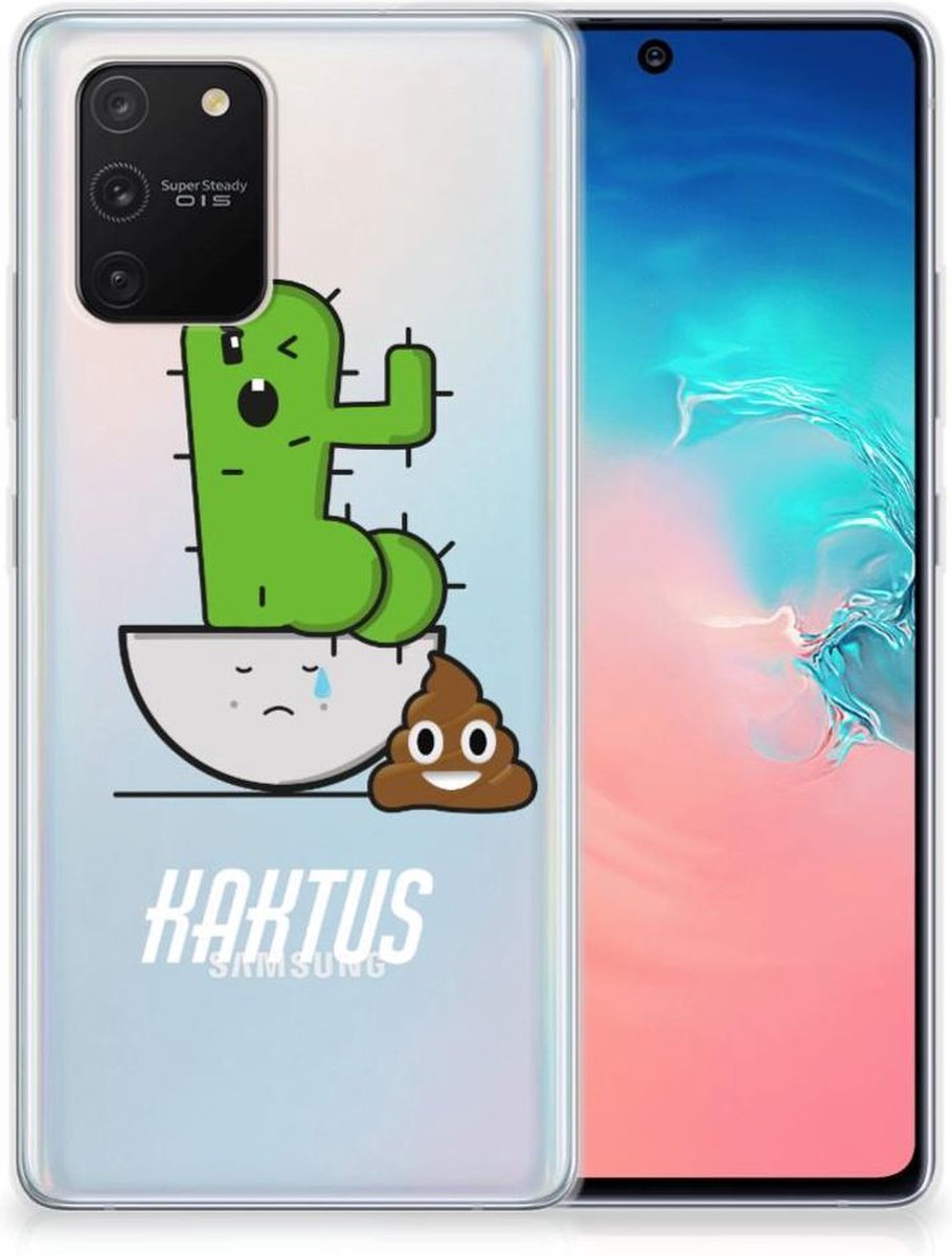 Samsung Galaxy S10 Lite Telefoonhoesje met Naam Cactus Poo