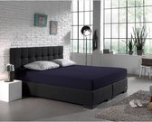 Zachte Dubbel Jersey Lits-jumeaux Hoeslaken Navy | 160/180x200/210/220 | 220 gr/m2 Dichtgebreid | Comfortabel