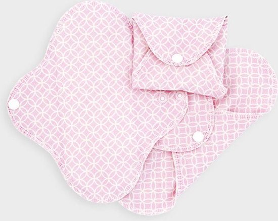 Serviettes hygiéniques lavables Imsevimse en jersey de coton biologique -  Halo Pink | bol.com
