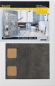 Securit wandbord met kurkdetails voor krijtstiften - living wall cork - chalkboard 58x38 cm