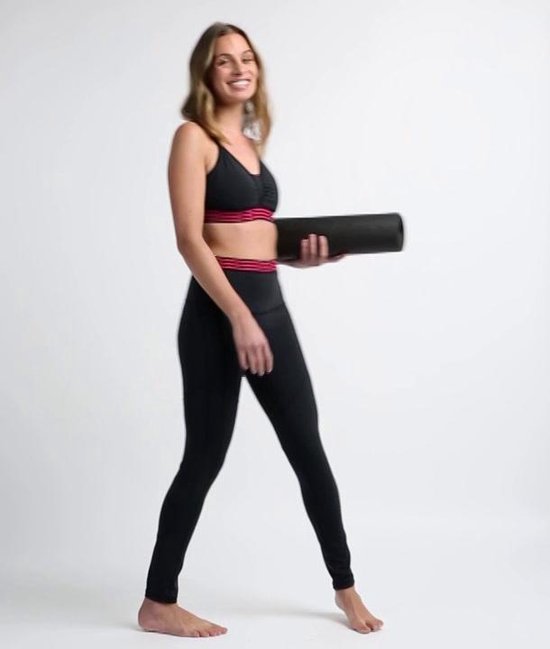 Zense - Dames Yoga Legging Laura - Zwart - M | bol.com