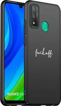 iMoshion Hoesje Geschikt voor Huawei P Smart (2020) Hoesje Siliconen - iMoshion Design hoesje - Zwart / Fuck Off