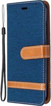 Denim Book Case - Nokia 1.3 Hoesje - Blauw