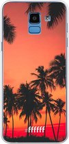 Samsung Galaxy J6 (2018) Hoesje Transparant TPU Case - Coconut Nightfall #ffffff