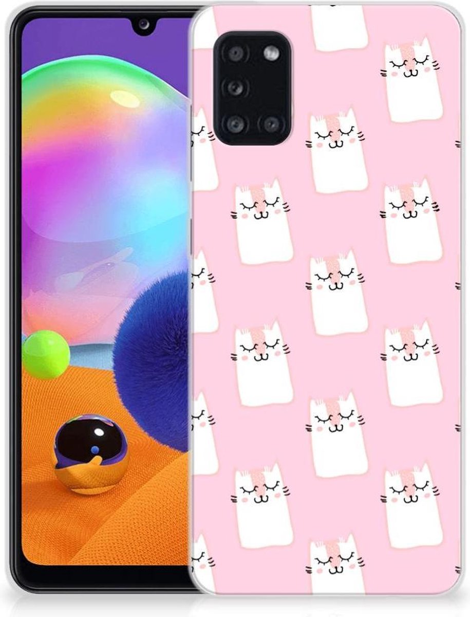 Samsung Galaxy A31 TPU Hoesje Sleeping Cats