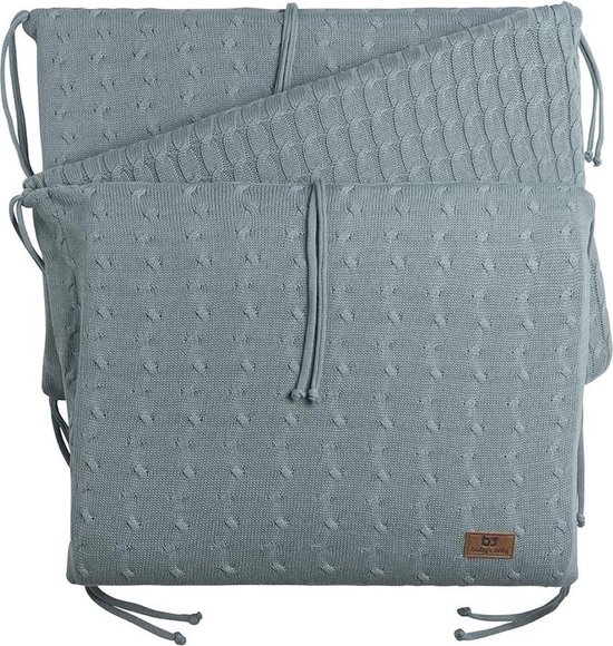 Baby's Only Strickdecke 100x135 Cm - Stonegreen Baumwolle | Gitterbettdecke Für Jungen & Mädchen