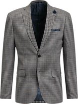 WE Fashion Heren slim fit geruite blazer, Carey - Maat M (48)