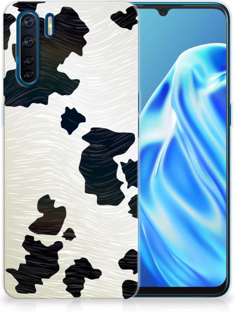 OPPO A91 TPU Hoesje Koeienvlekken