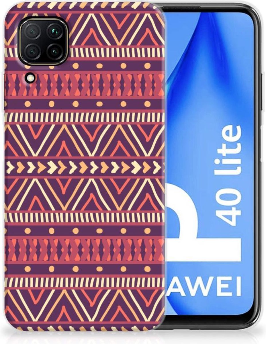Huawei P40 Lite TPU bumper Aztec Paars