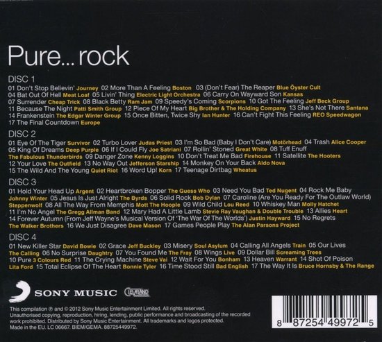 Pure Rock Various Artists CD album Muziek Bol