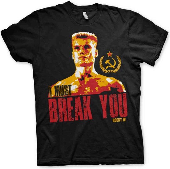 Rocky Heren Tshirt -XL- I Must Break You Zwart