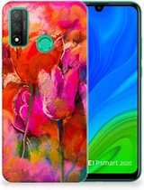 Smartphone hoesje Huawei P Smart 2020 Silicone Case Tulips