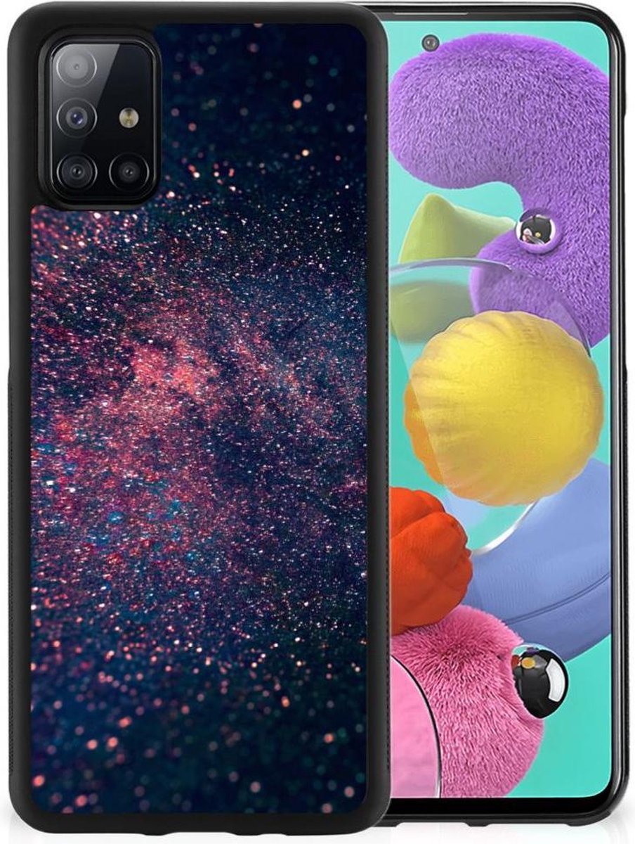 Back Cover voor Samsung Galaxy A51 Grip Case Stars