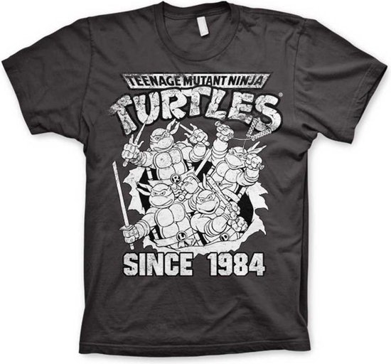 Merchandising TMNT - T-Shirt Distressed Since 1984 - D.Grey (L)