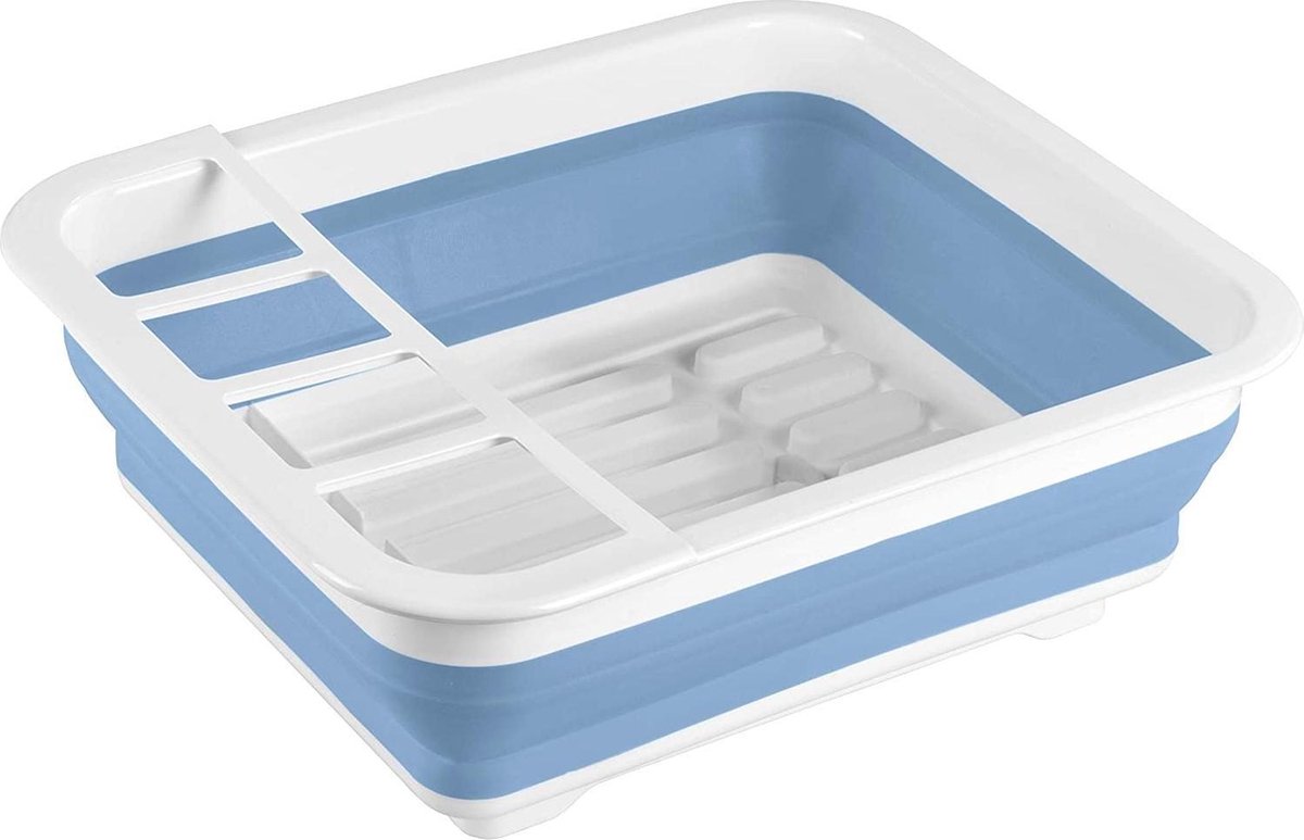 Goedkoopste Wenko Afdruiprek 31 X 36,5 Cm Blauw/wit