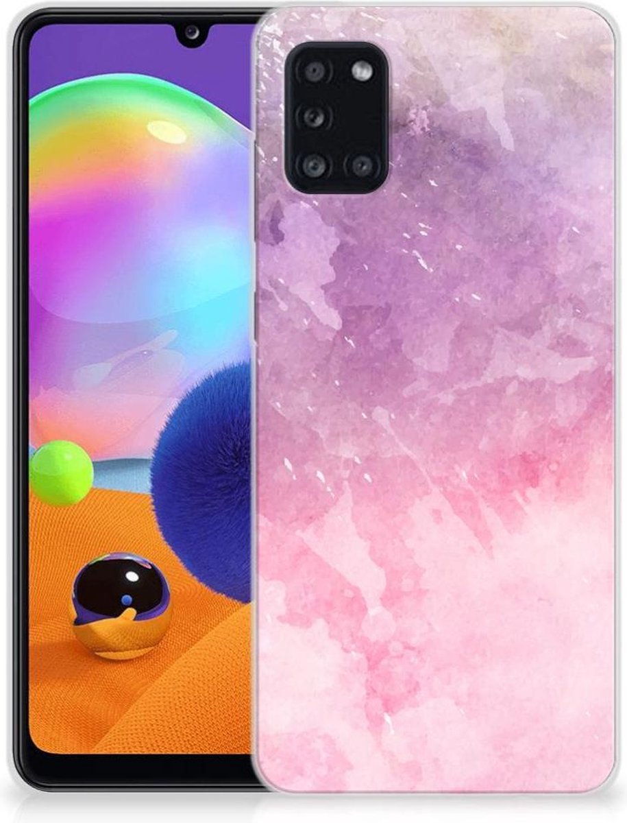 Hoesje maken Samsung Galaxy A31 Pink Purple Paint
