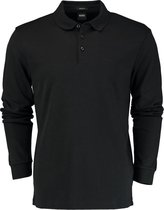 Hugo Boss polo Pado lange mouwen zwart