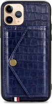 Apple iPhone 8 | iPhone 7  Telefoonhoesje | Hoogwaardig PU Leren Hoesje | Kaarthouder | Card Case | Blauw