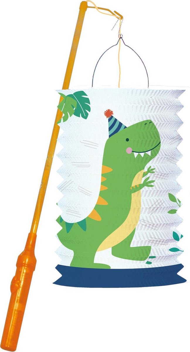 Treklampion Dino-Mite met lichtstokje 40x28cm | per stuk