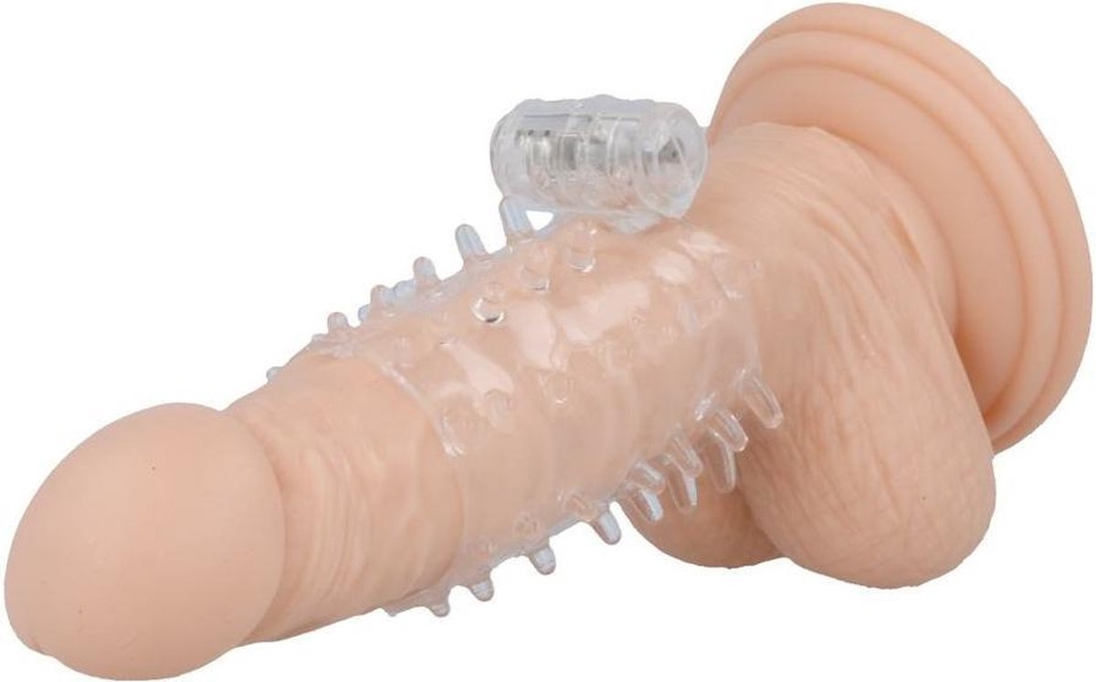 CASUAL LOVE | Casual Ring Vibrating Sleeve Transparent | Cock Sleeve with Vibrator | Sex Toy for Man | Sex Toy for Couple