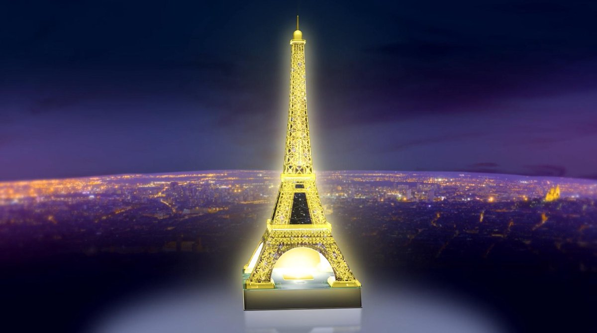 Zwijgend Elektricien Verfrissend Ravensburger Eiffeltoren Night Edition- 3D puzzel gebouw - 216 stukjes |  bol.com