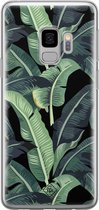 Samsung S9 hoesje siliconen - Palmbladeren Bali | Samsung Galaxy S9 case | groen | TPU backcover transparant