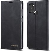 Samsung Galaxy A21s Hoesje Portemonnee Stand Bookcase Kunstleer Zwart