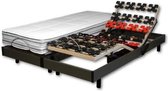 WEBED Set matras + meer ontspanning 160 x 200 - Latex - 18 cm - Middelhard en evenwichtig - Grijs - MALAGA