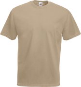 Fruit Of The Loom Heren Valueweight T-shirt met korte mouwen (Khaki)