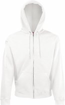 Fruit Of The Loom Heren Sweatshirt Met Capuchon (Wit)
